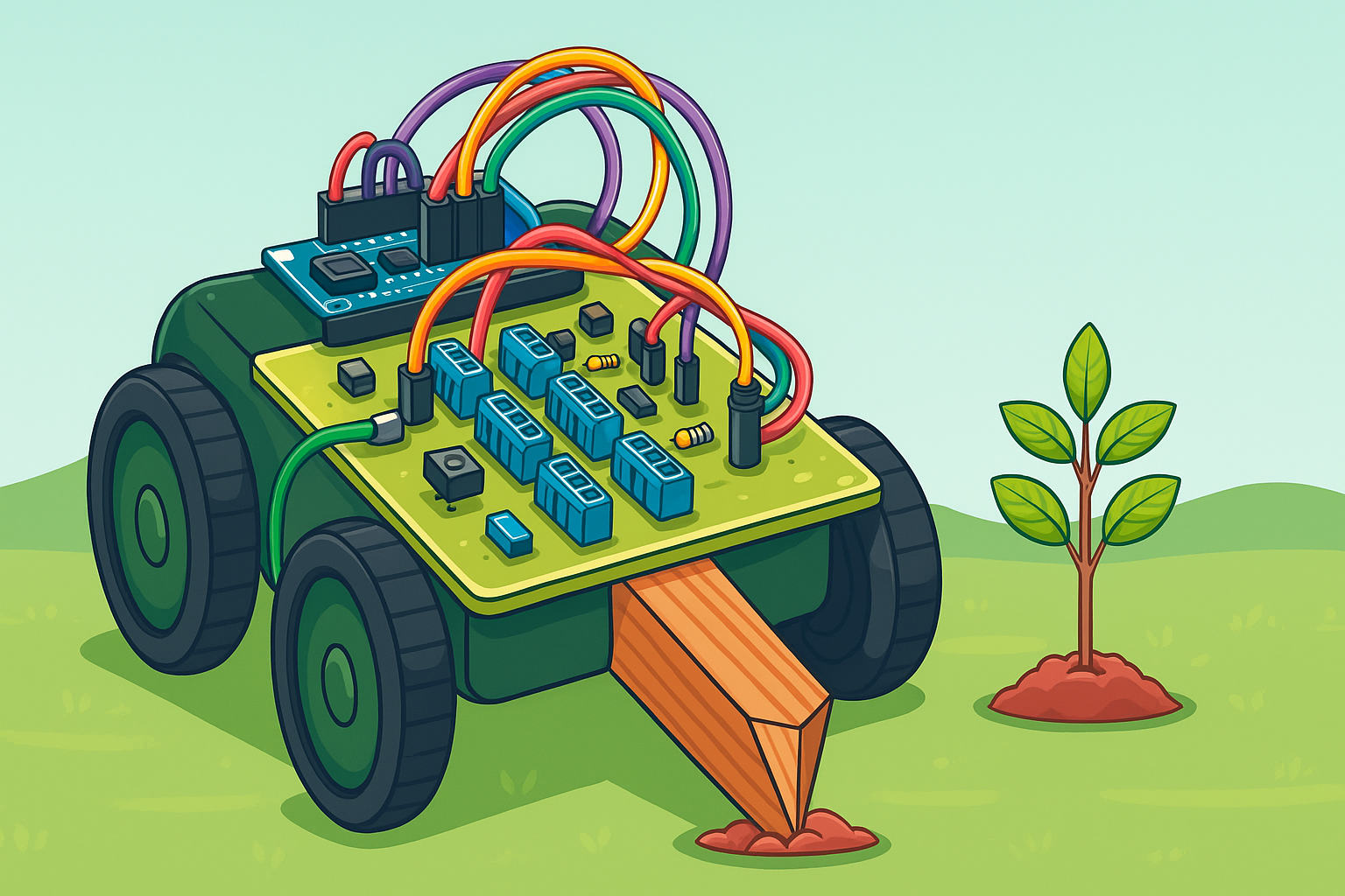 Scaled Tree Plantation Robot